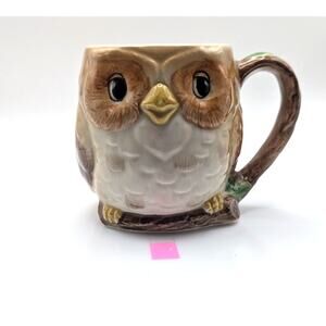 OTAGIRI Owl Coffee Mug Mary Ann Baker Hand Painted Japan Ceramic Cup